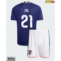 Japan Hiroki Ito #21 Replica Home Minikit World Cup 2026 Short Sleeve (+ pants)